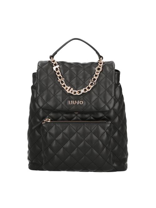 Black backpack in quilted eco-leather Liu Jo | AA5131E0015.22222